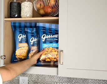 Garrett Popcorn CaramelCrisp, 7.5oz, 4 Bags, Caramel Gourmet Popcorn, Gluten Free, Sweet Snack, Popped Popcorn Bags