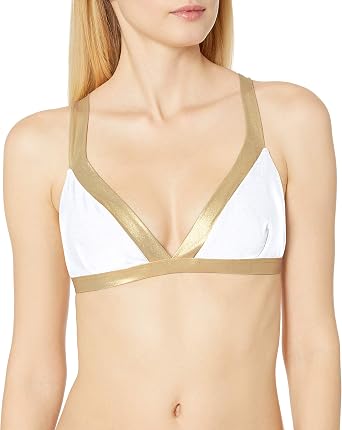 Luli Fama Womens Warrior Spirit Adjustable Back Halter Bikini Top