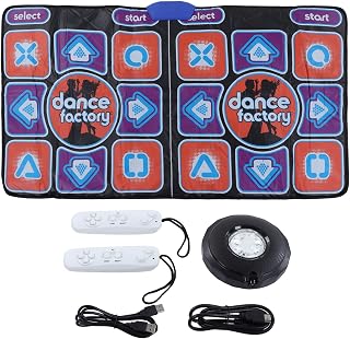 Dance Mat for Kids and Adults, Musical Electronic Dance Mat with HD AR Camera, Light Up Dance Step Pad, Double User Wireless Dancing Mat, Yoga Mat Dance Pad for TV PC