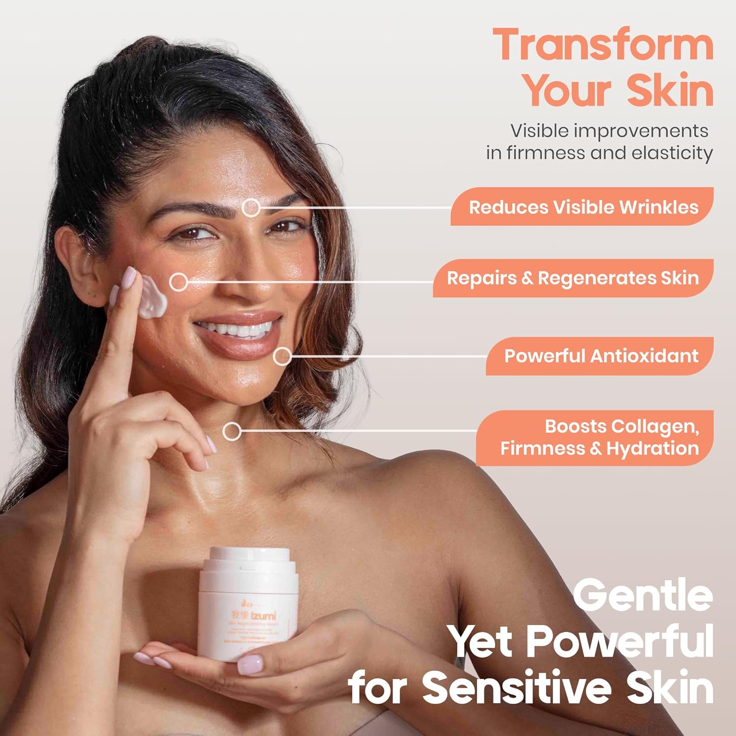 IKI Izumi Anti-Aging Serum - Hyaluronic Acid, Resveratrol, and Niacinamide Serum to Reduce Wrinkles, Boost Collagen, Deep Hydration, Non-Greasy, Year-Round Skincare for All Skin Types - Image 3