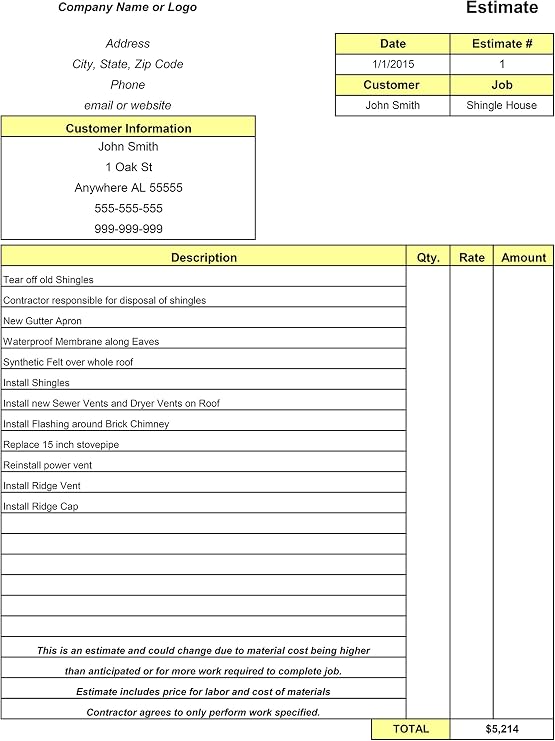 Basic Construction Estimator (Software)