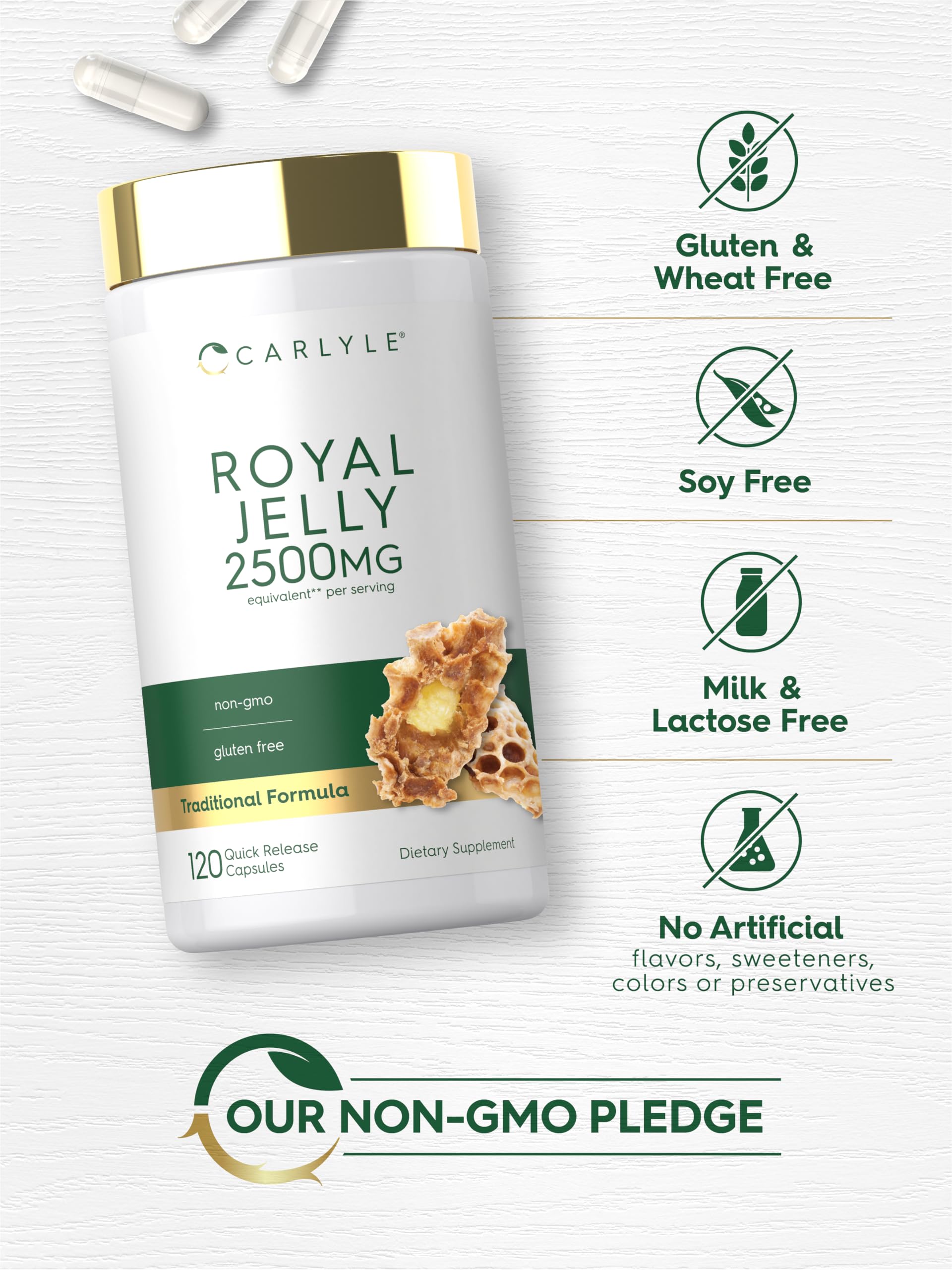 Carlyle Royal Jelly Supplement | 120 Capsules | Traditional Herbal Formula — Amazon image 5