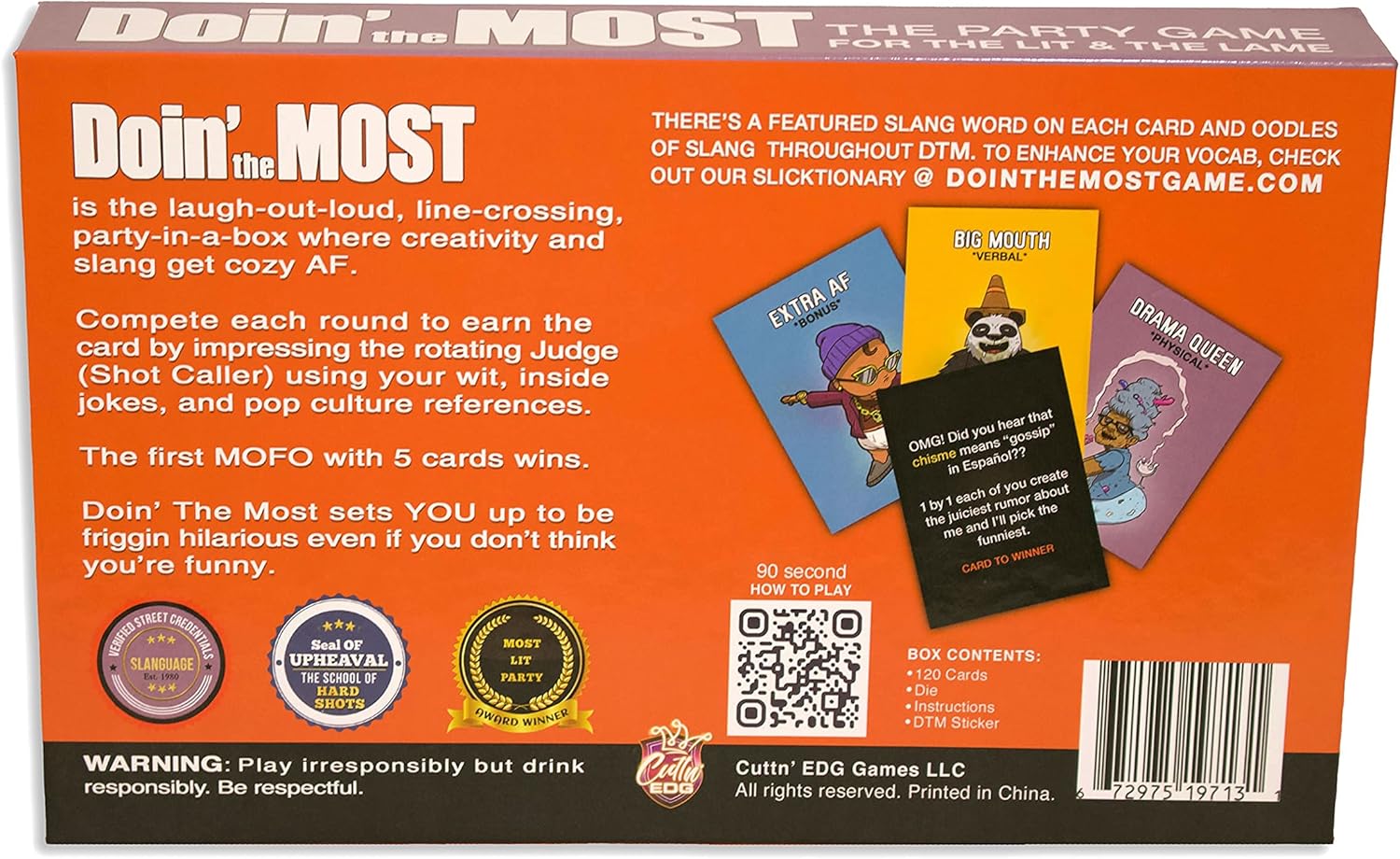 Doin The Most - A Drinking Party Card Game for Adults