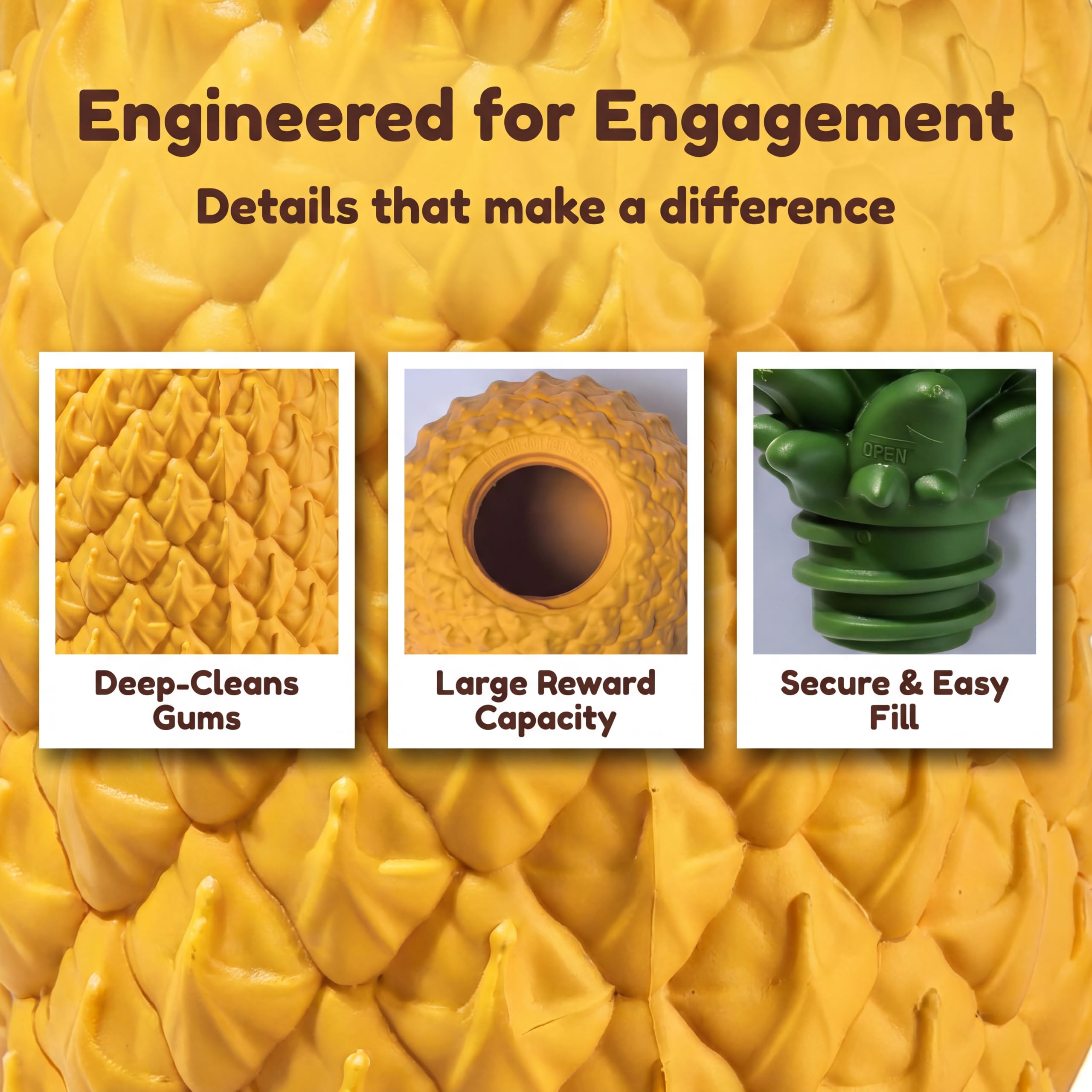 Jouet ananas congelable pour chien, distributeur de friandises pour | Refroidissement de 8 heures, indestructible, facile à nettoyer, interactif, puzzle durable, entraînement, mastication lourde