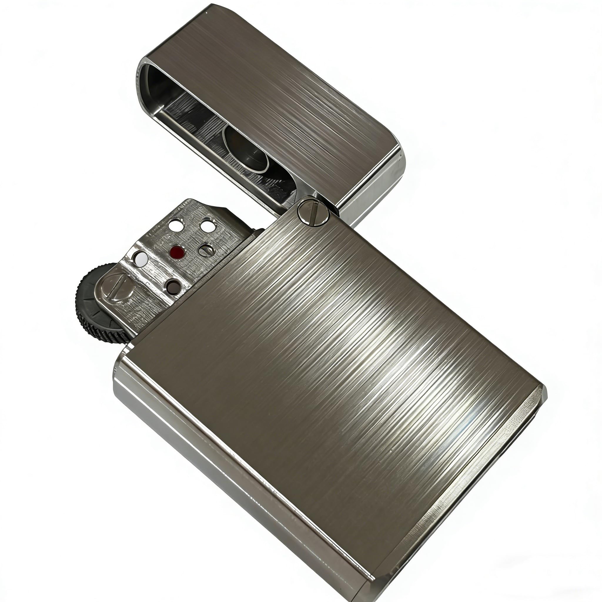 Long Lasting Kerosene Lighter CNC Stainless Steel Refillable Flint Lighter Windproof Mechanical Metal Pocket Lighter for Smoking Premium