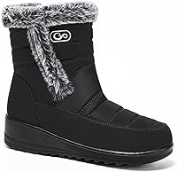 Harence Women's Winter Snow Boots - Fur Lined Warm, Waterproof, Slip-Resistant Outdoor Comfort