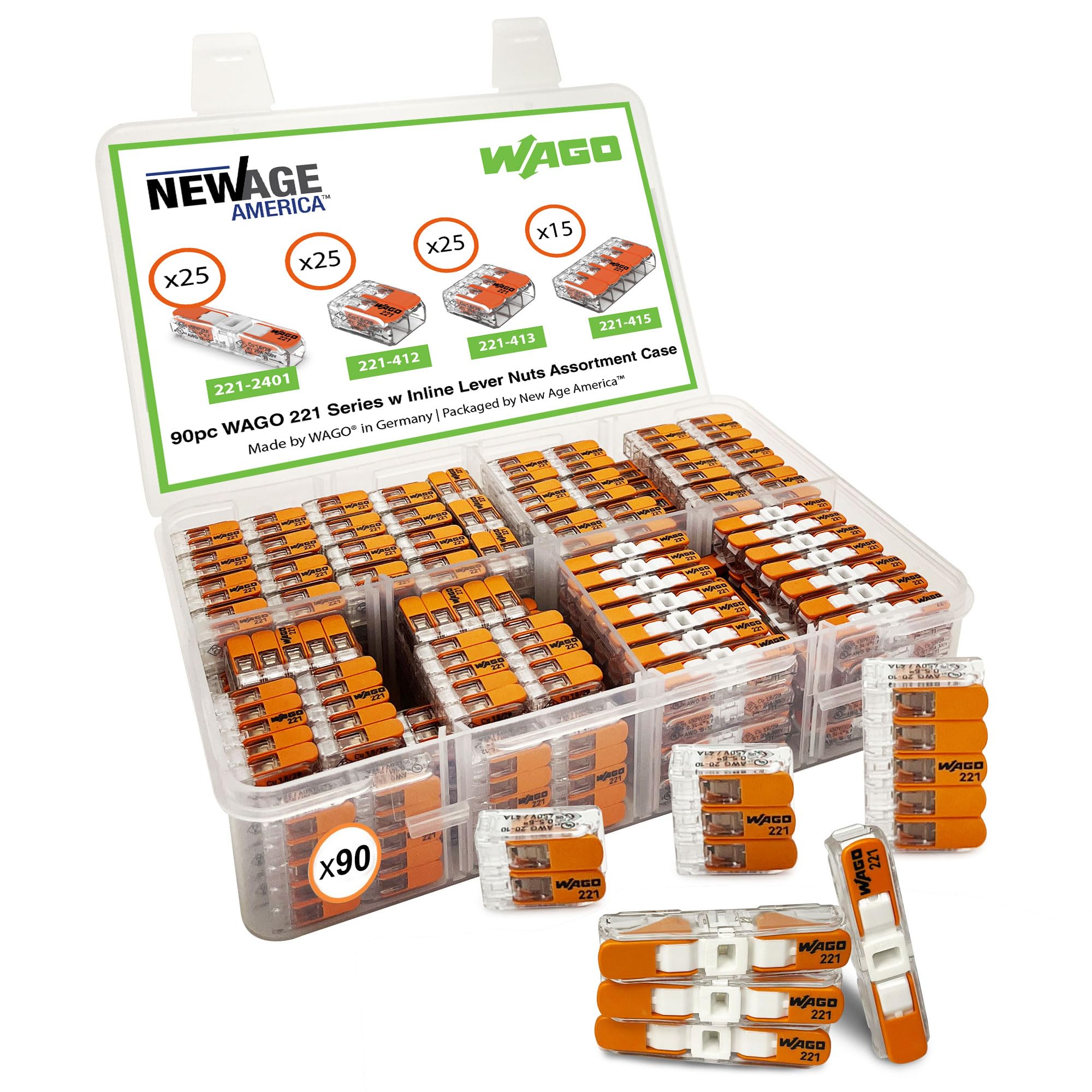 Morsetto Wago 221-420 10-pin - Collegamento 4mm², Trasparente - Foto 6