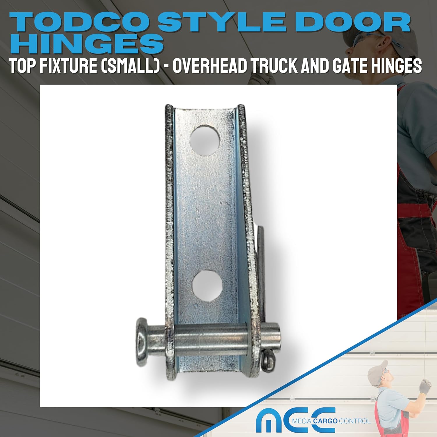 Mega Cargo Control 12 - Pack Todco Top Fixture (Small) for Overhead Roll Up Door Truck Box Truck Door, Industrial Door.