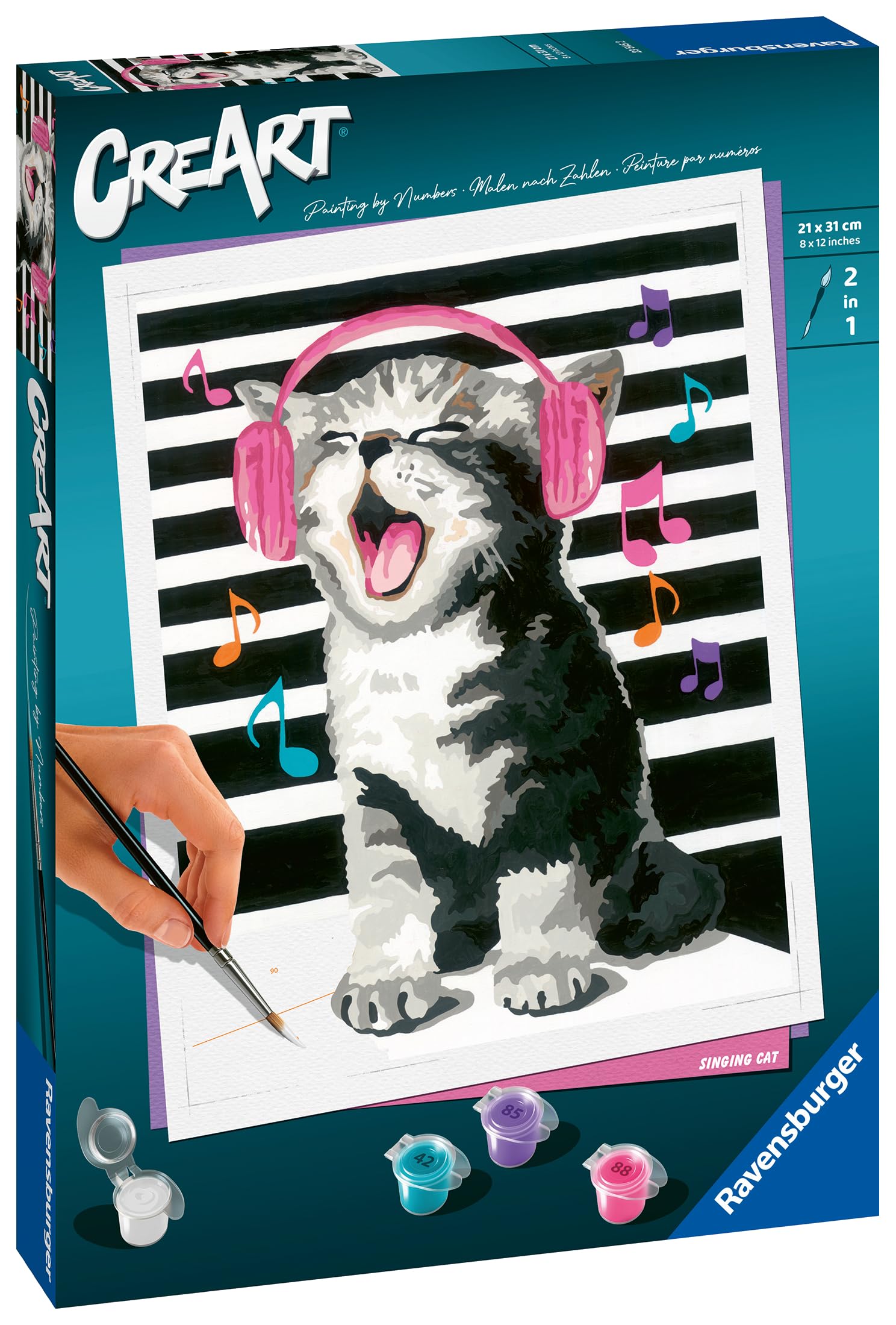 Ravensburger CreArt 28984 - Sweet Koalas - Paint by Number for Children 9+ Years Old, Painting Set with Frame, Brush and Acrylic Paints, Gift for Girls and Boys Ravensburger CreArt 28984 - Sweet Koalas - Paint by Number for Children 9+ Years Old, Painting Set with Frame, Brush and Acrylic Paints, Gift for Girls and Boys