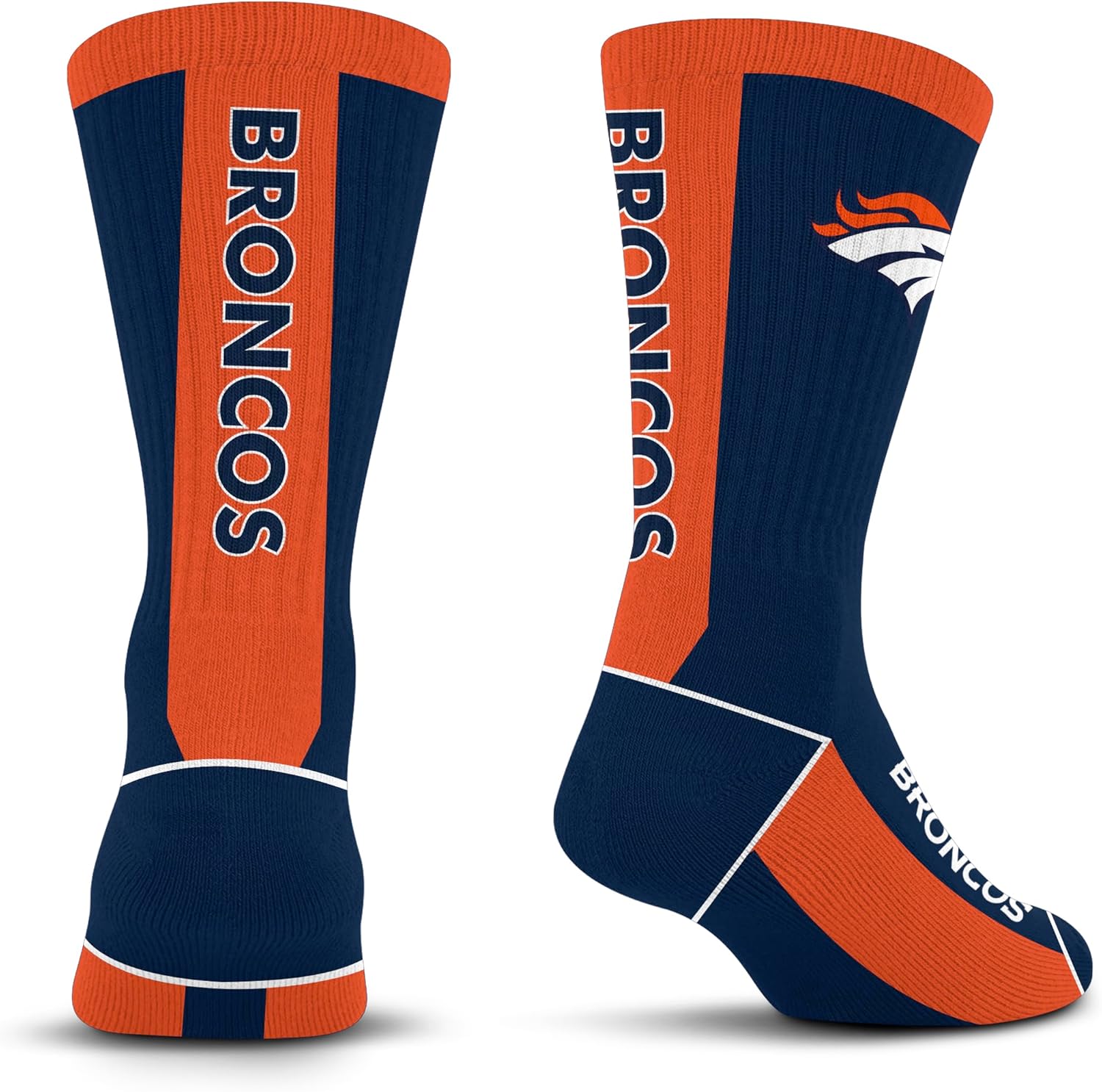 For Bare Feet NFL Unisex Kids Nfl Mvp Crew Sock Youth - Image 2