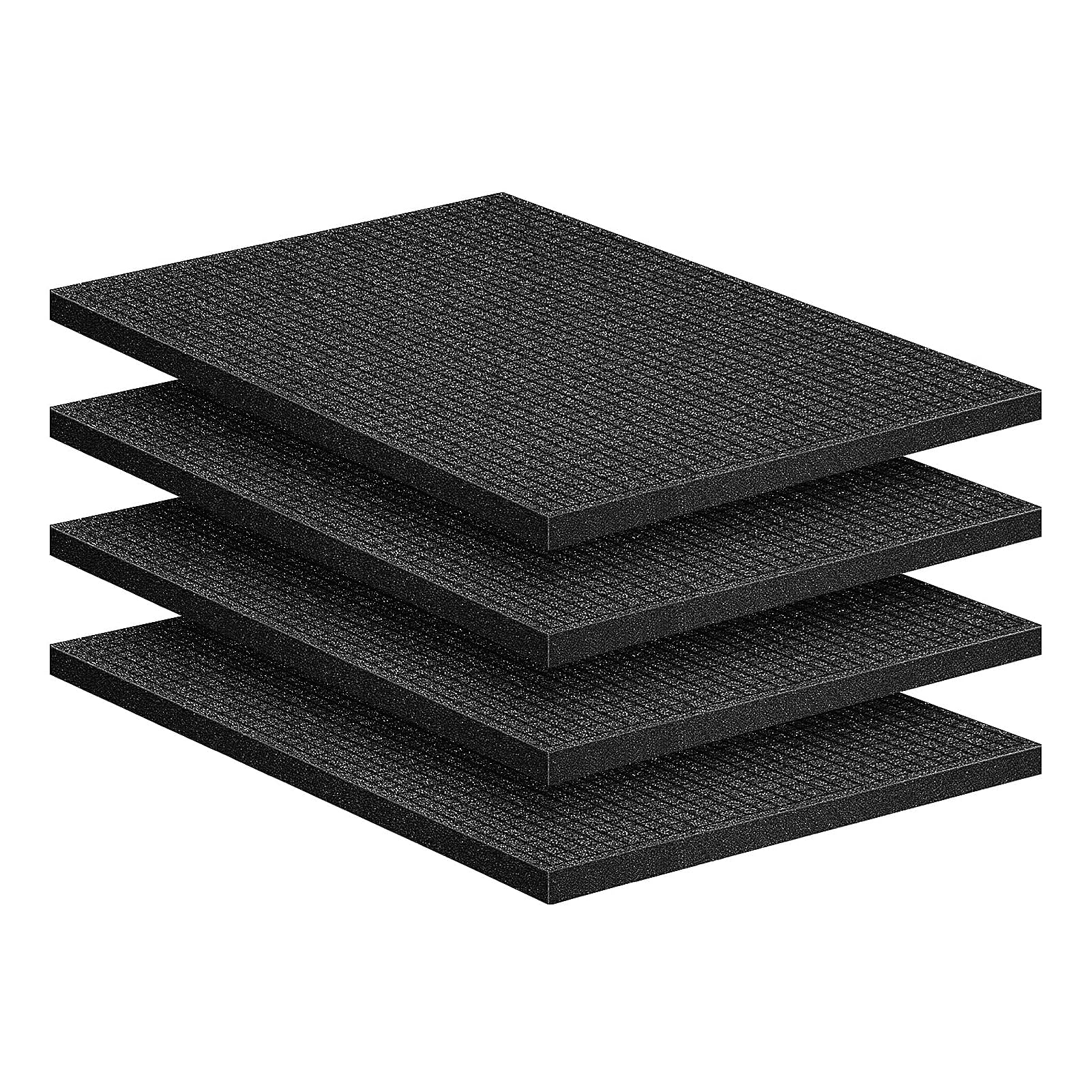 Rasterschuim, kubusschuim, 2 stuks, 400 x 300 x 25 mm, 2 stuks, 400 x 300 x 10 mm, gereedschapskoffer, camerakoffer, kofferinlay, bescherming voor camera en gereedschap, tablet