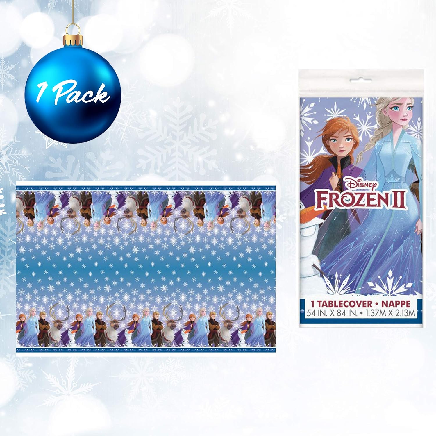 Frozen 2 Movie Party Bundle Officially Licensed by Unique | Plates, Napkins, Table Cover