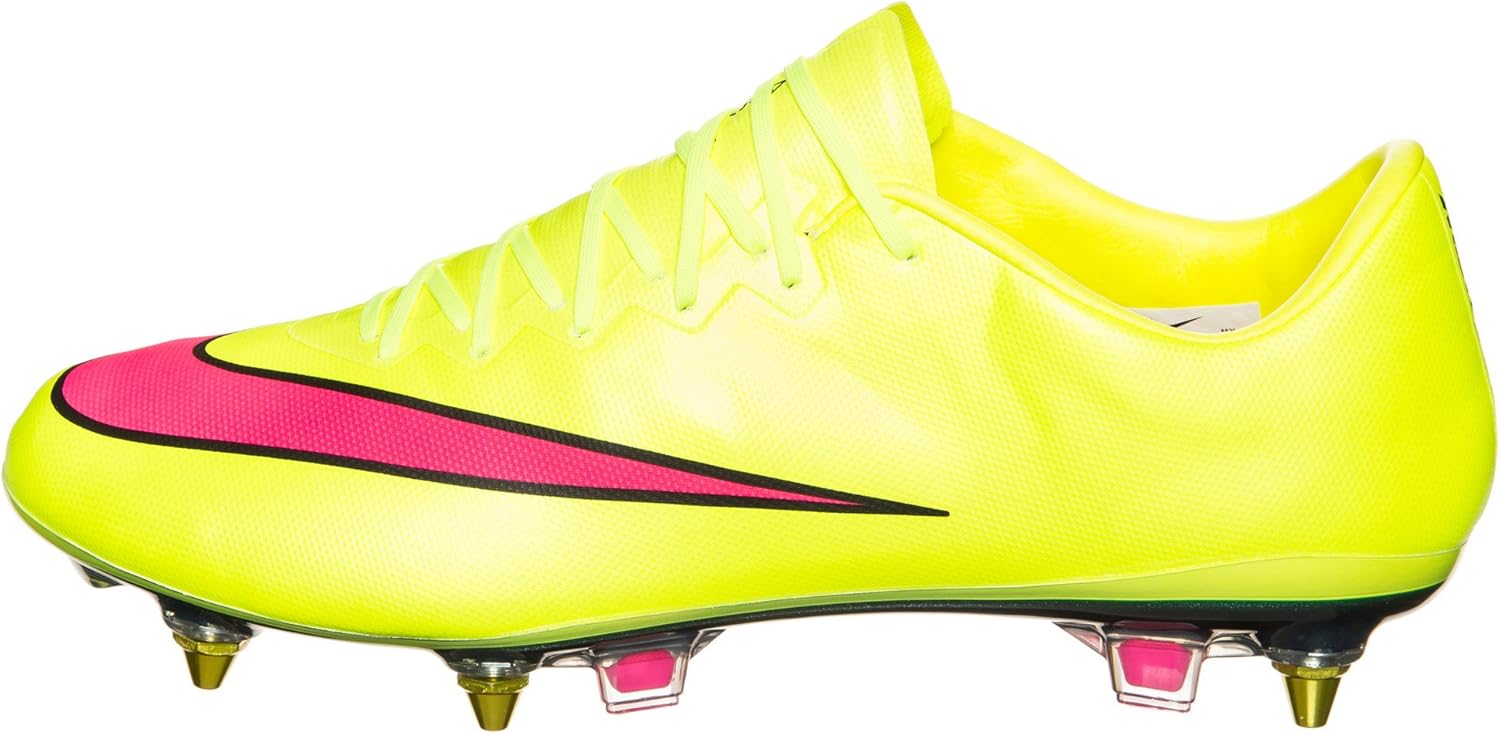 Nike Botas de fútbol para Mercurial Vapor X SG de Pro Amarillo/Rosa :  Amazon.es: Zapatos y complementos