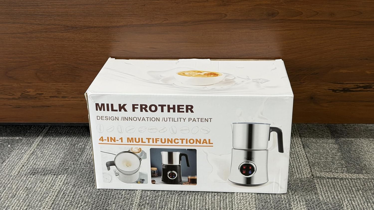 Milk Frother and Steamer, Electric Milk Frother with Detachable Stainless Steel Jug, Hot & Cold Foam Maker for Latte, Cappuccino, Coffee, 10oz Froth / 17oz Heat