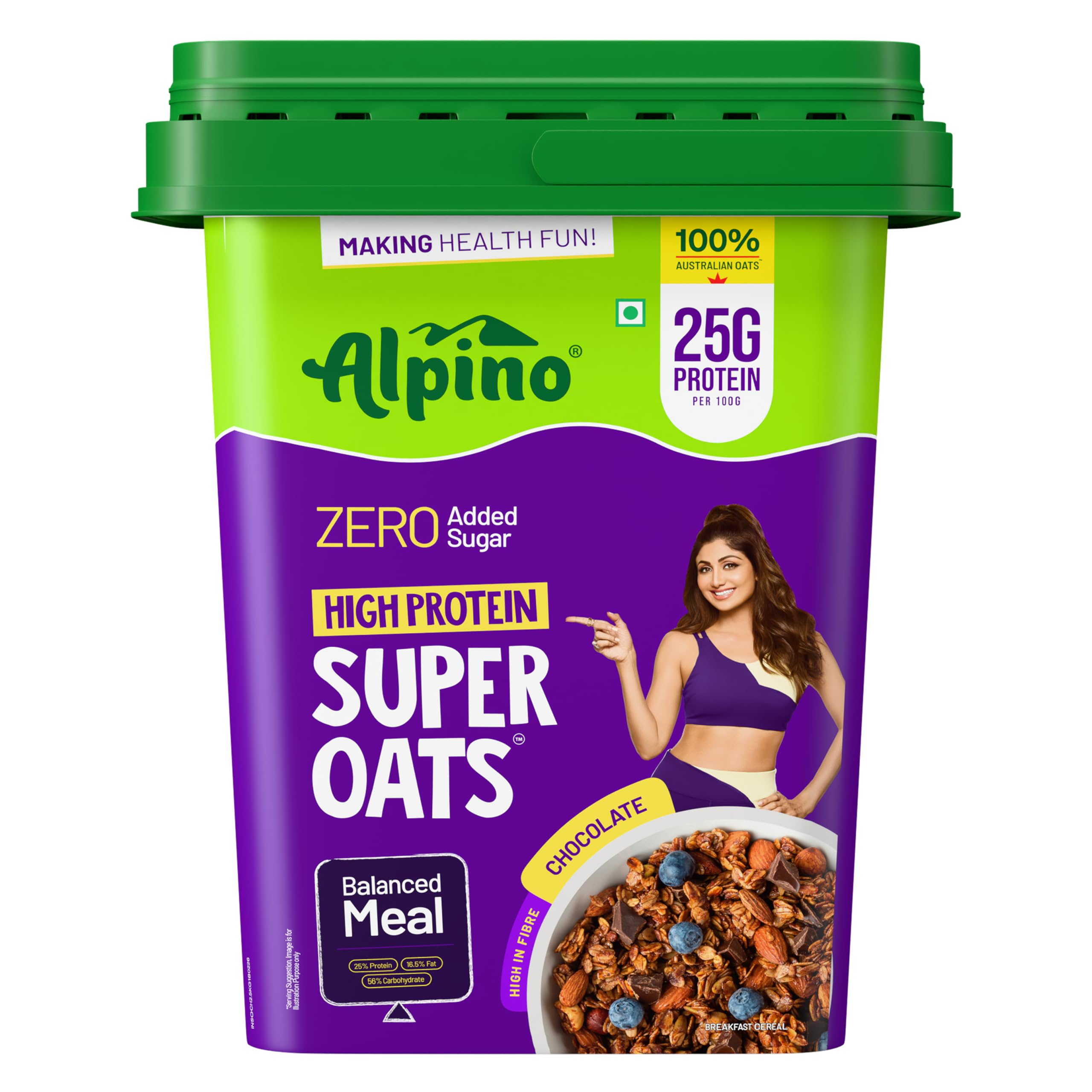 ALPINO 25g High Protein Super Oats Chocolate 2.5kg