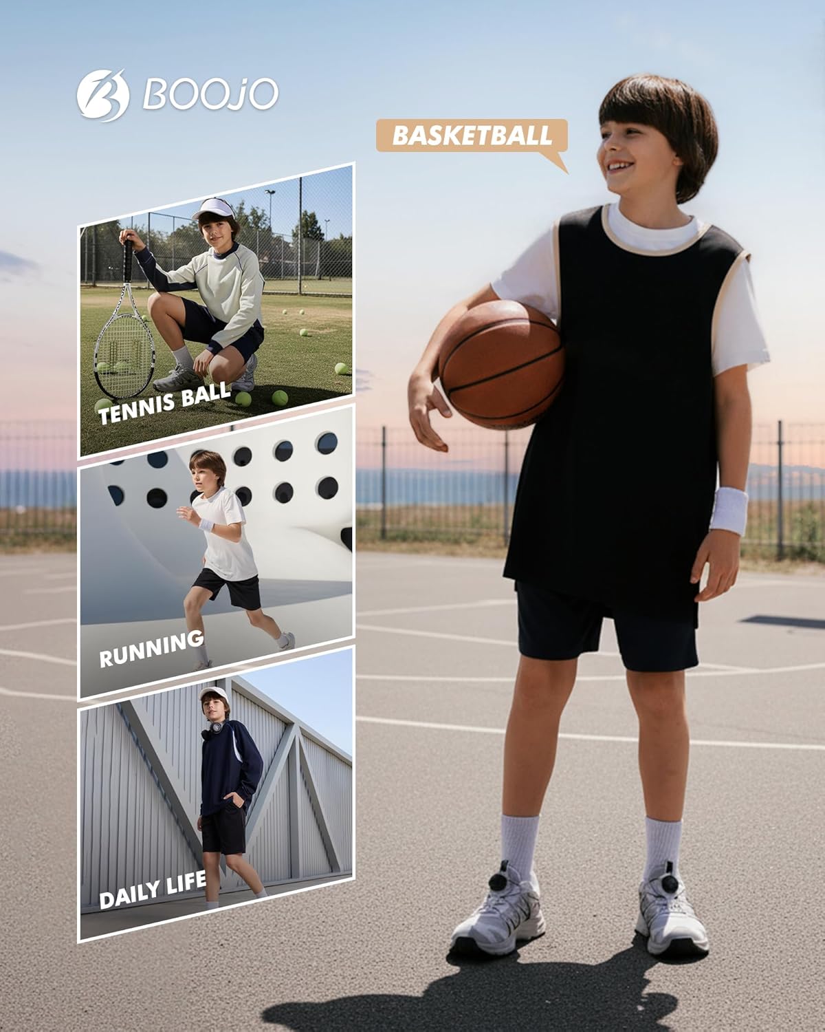 3 Pack Athletic Basketball Boys Shorts - Teen Black Soccer Running Baseball Quick Dry Shorts with Pockets for Youth - Image 5