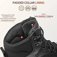 Vista 7 de Botas tácticas militares ligeras para hombre, botas de trabajo de combate del ejército