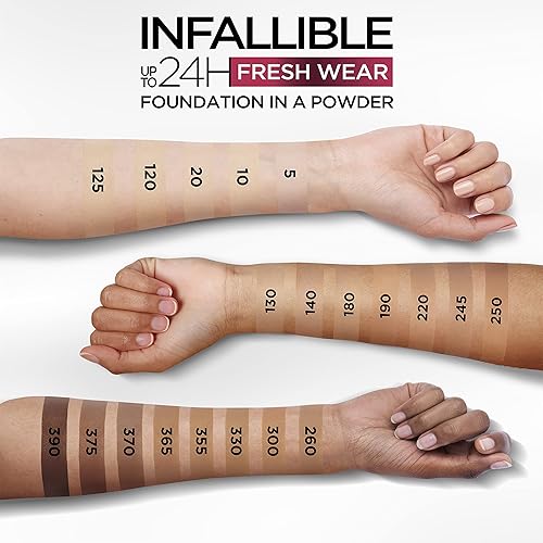 Miniatura 9 de LOreal Paris - Maquillaje base en polvo Infallible Fresh Wear hasta 24 horas de uso perla 031 onzas