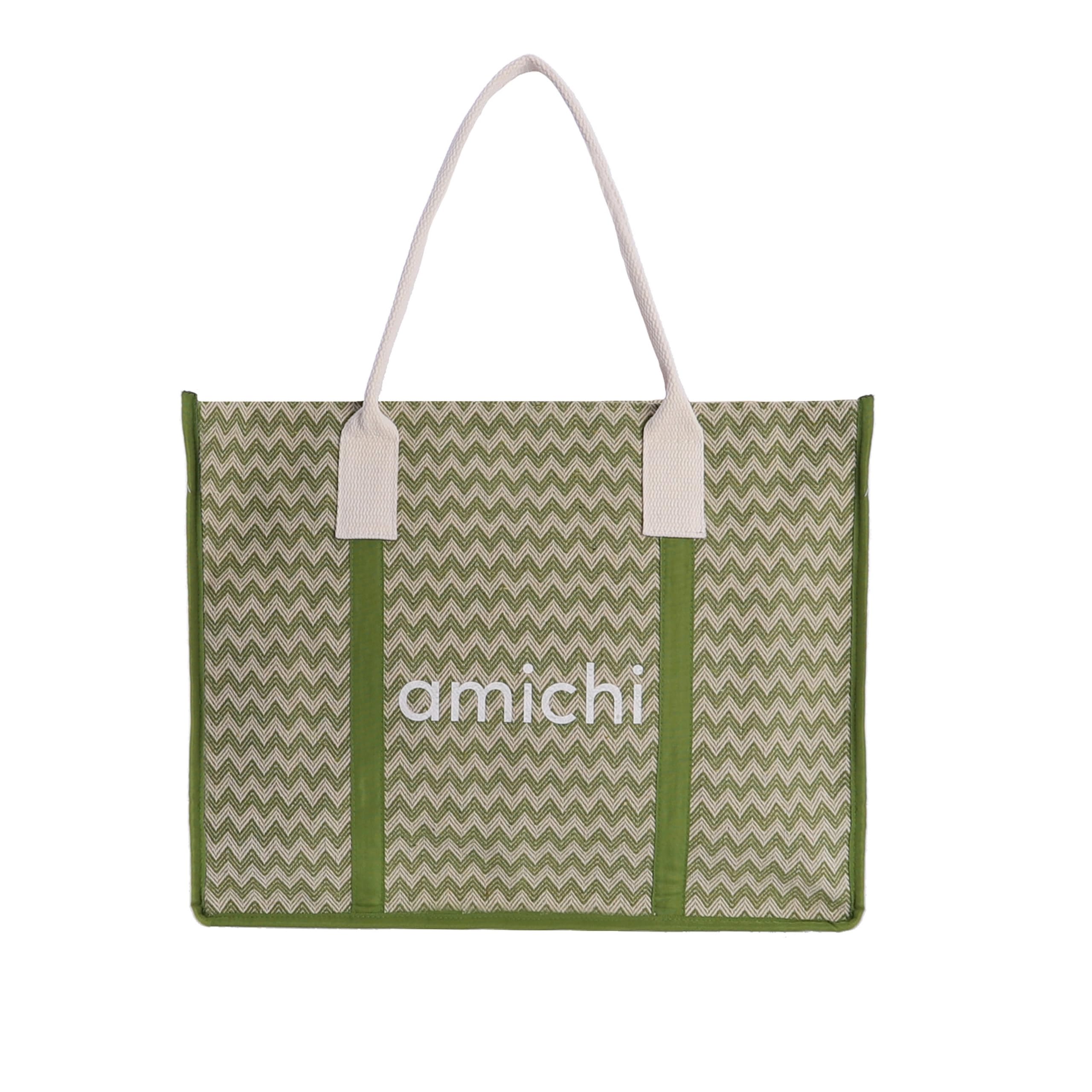 AMICHI Bolso mujer - bolso playa mujer grande - playera mujer - bolso de verano - bolso playa rafia - bolsa playa - bolsa piscina - shopper playa - Orquídea
