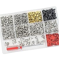 Vista 6 de Kit surtido de tornillos para separadores de computadora de 810 piezas con destornillador