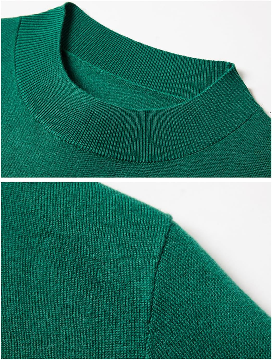 Mens Silk Wool Knit Tee Shirts Silk Sweater Male Half Turtleneck Solid Color Soft Wool Jumpers