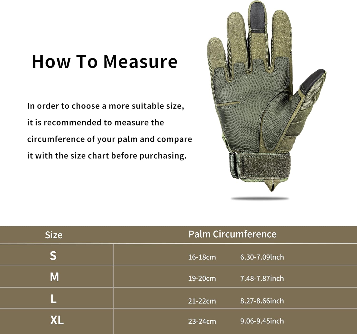 Tactical Gloves, Wear-Resistant Military Gloves, Touch Screen Full Finger Gloves for Cycling Motorcycle Shooting Hunting Hiking Riding Climbing : Sports & Outdoors