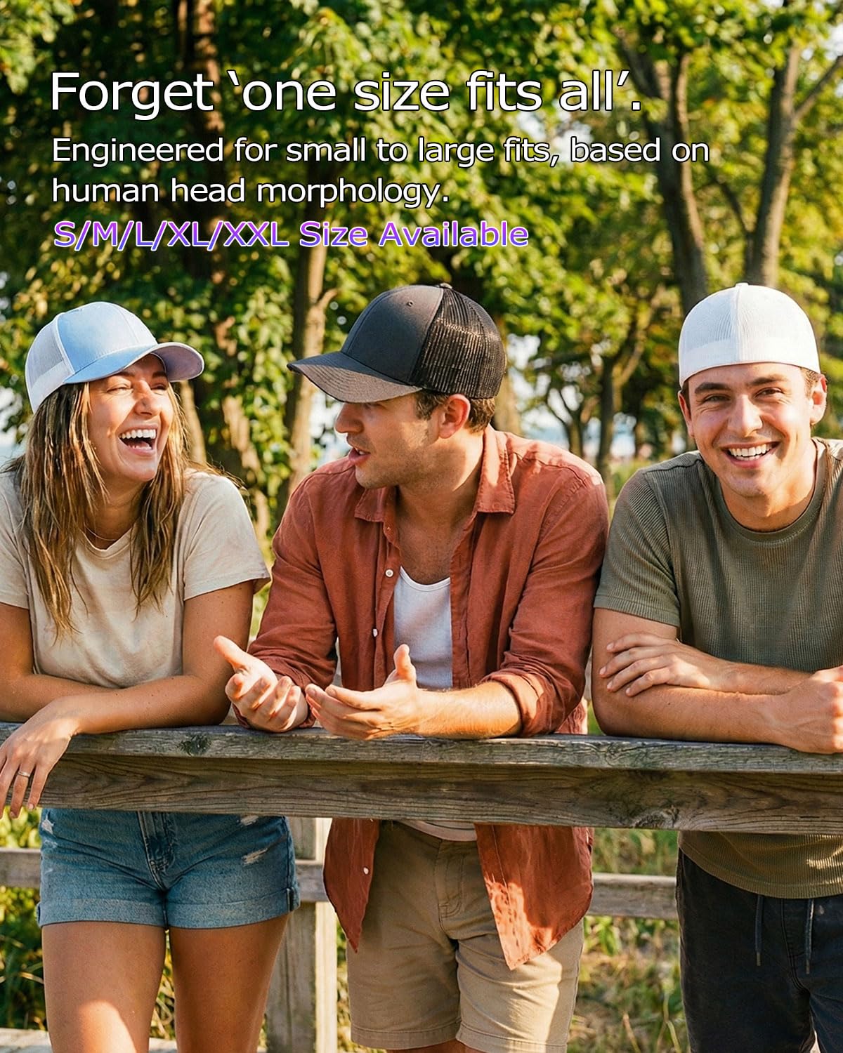 Feng Shui， Czapka typu Trucker XL/XXL Duża czapka z daszkiem Męskie czapki damskie dla dużych/małych głów Letnia siateczkowa czapka do biegania