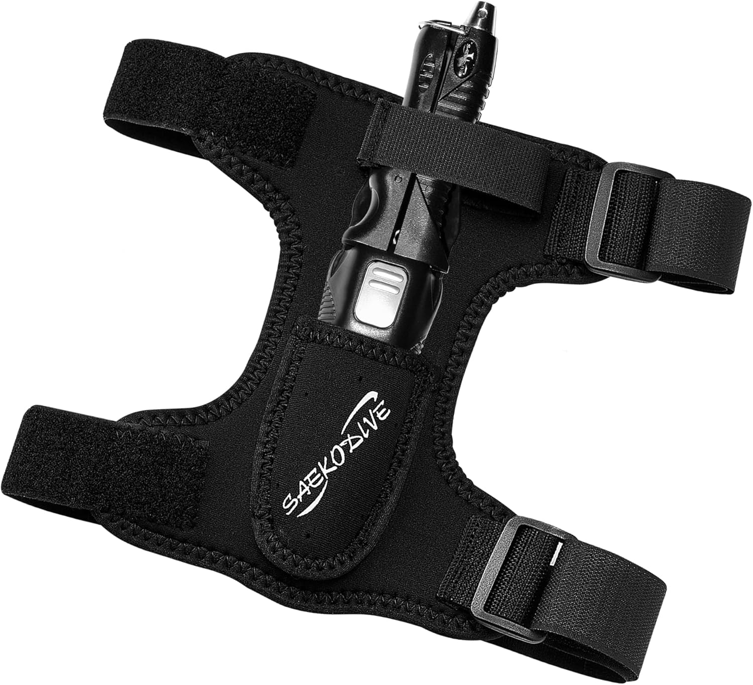 Neoprene Thigh Knife Holster with Leg Straps for Dive Knives (Black)
