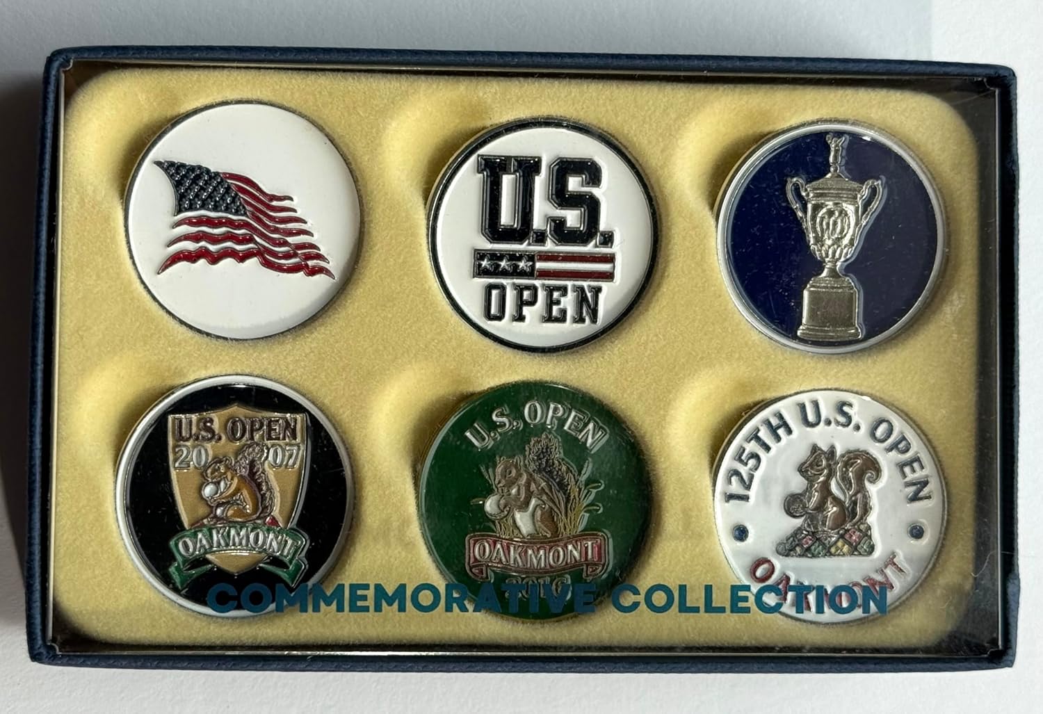 2025 US Open Golf Ball Markers Set Oakmont 6 different pga new