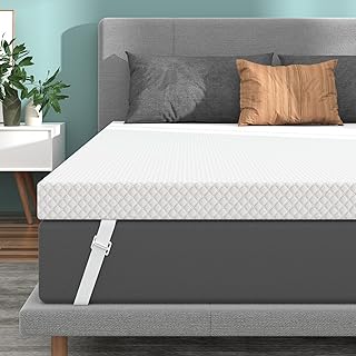2 Inch Firm Mattress Topper Full, Cooling Gel Infused Bed Topper for Back Pain Relief - Firm Foam Mattress Topper, CertiPUR-US Certified,Removable Cover