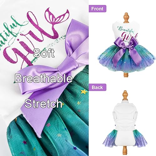 Miniatura 9 de Vestido de perro para perros pequeños y medianos, vestido de malla de lunares de sandía, traje para perro, tutú de verano, ropa de gato, ropa linda