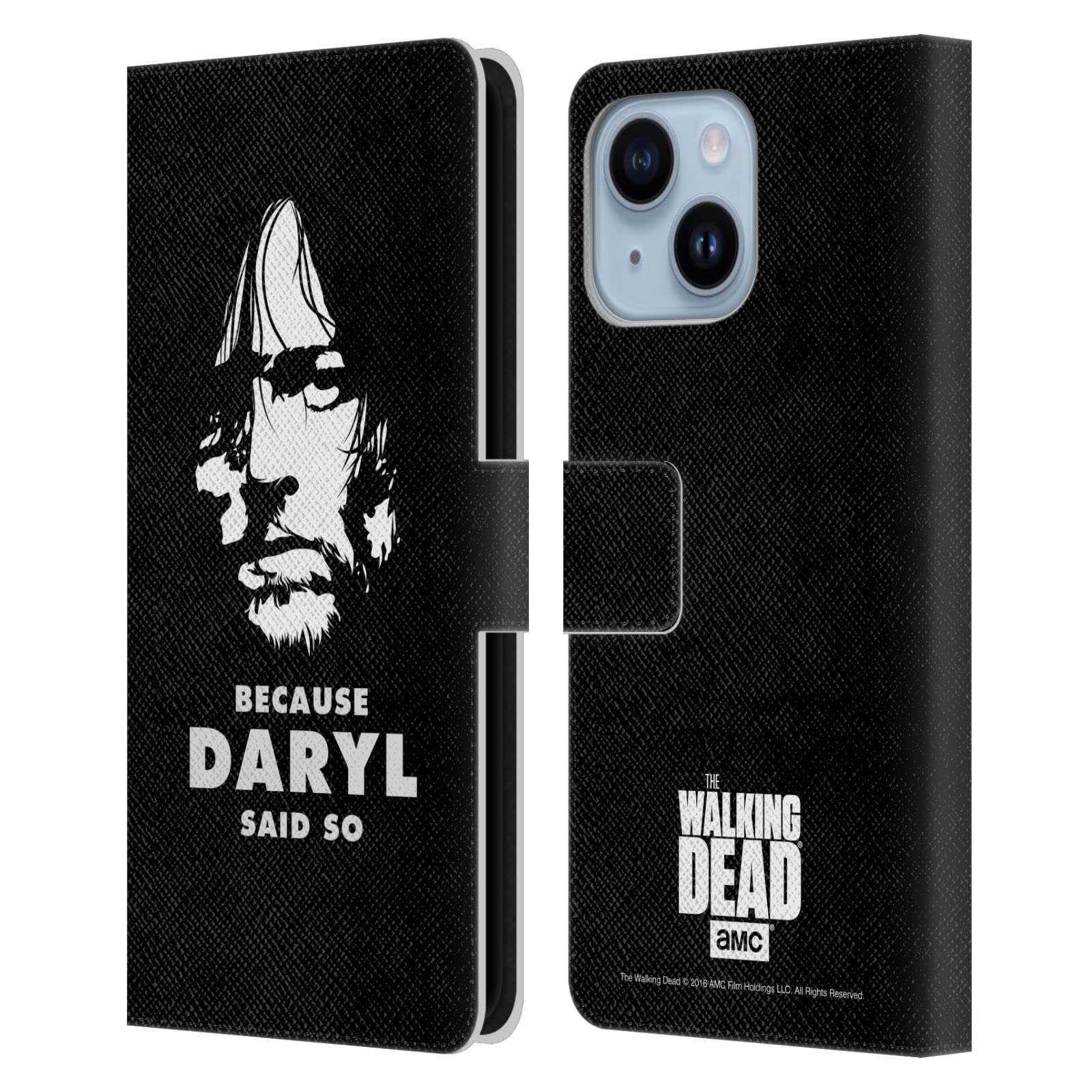 Étui Walking Dead Daryl iPhone 14 Plus housse portefeuille clapet
