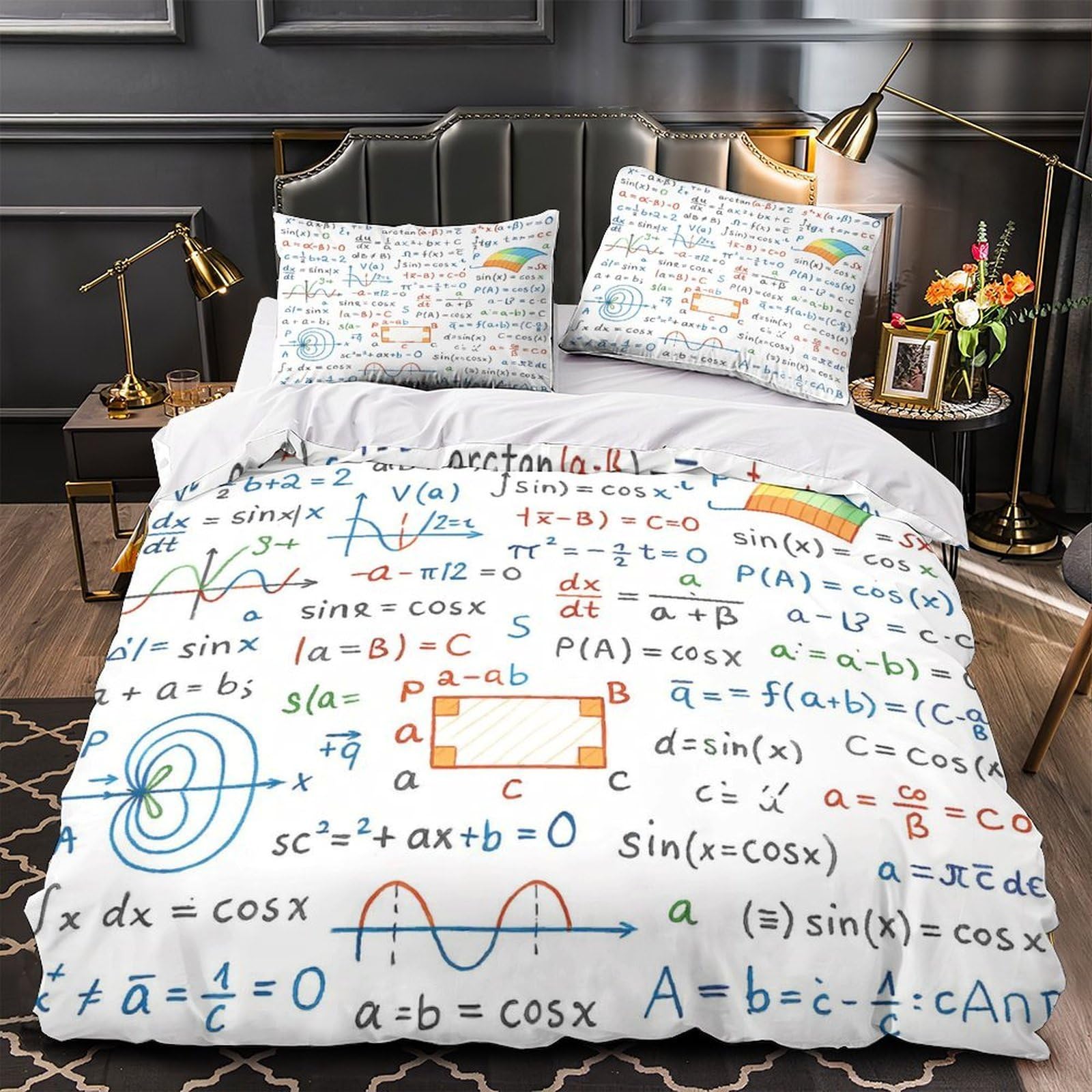 Housse de couette mathématiques ultra douce et respirante