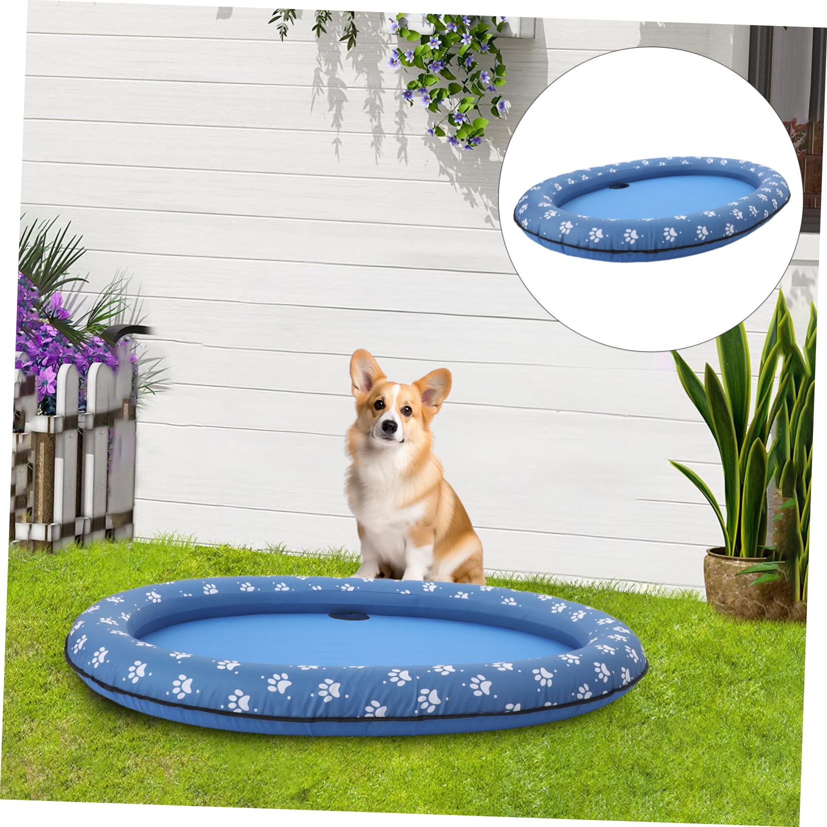Tappetino Blu Galleggiante Gonfiabile Animali Domestici