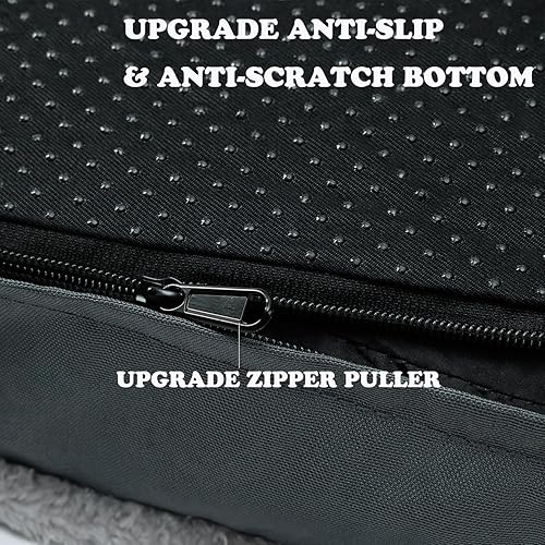 Miniatura 7 de Camas pequeñas para perros pequeños, cama para perros pequeños con funda extraíble lavable, almohadilla antideslizante para perrera, colchón para