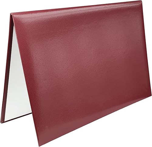 Vista 64 de Happy Secret Cubierta para diploma de 8.5 x 11 pulgadas, soporte para certificado de graduación, cubiertas de certificado de cuero liso (morado)