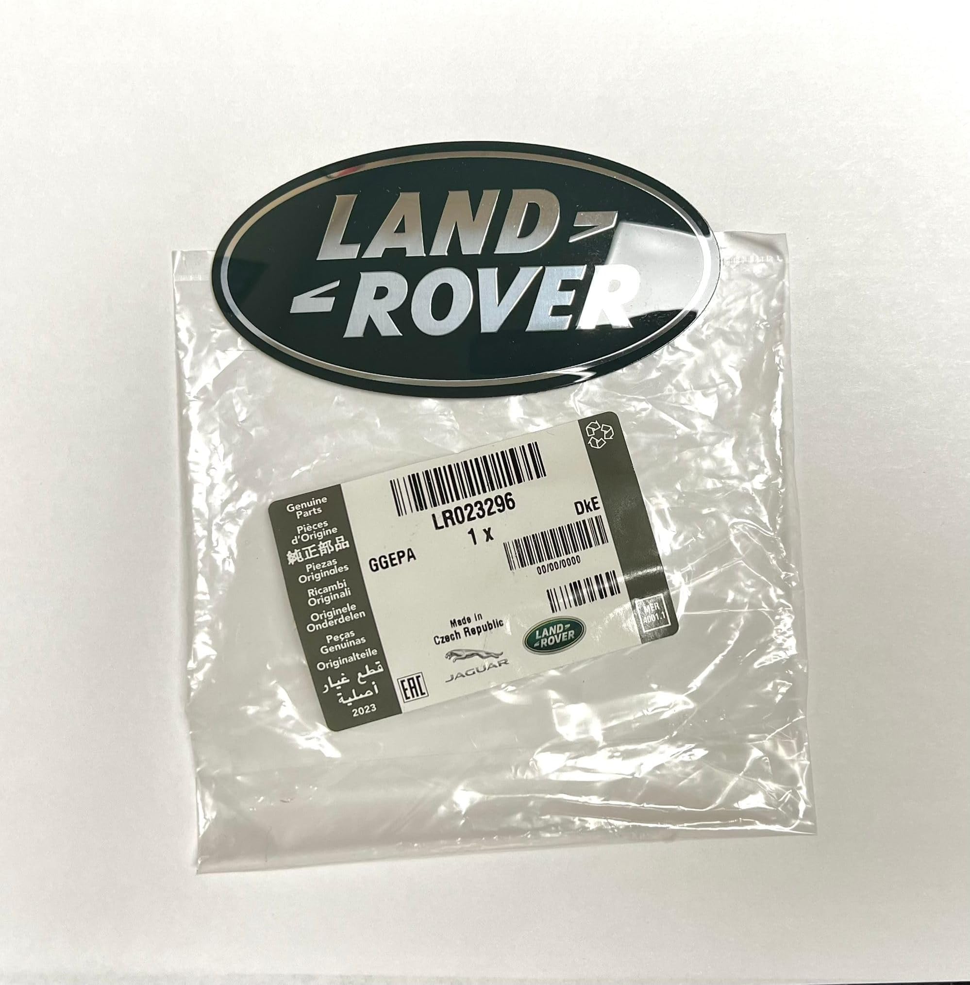 Front Logo Decal Emblem Badge LR4 LR023296 OEM