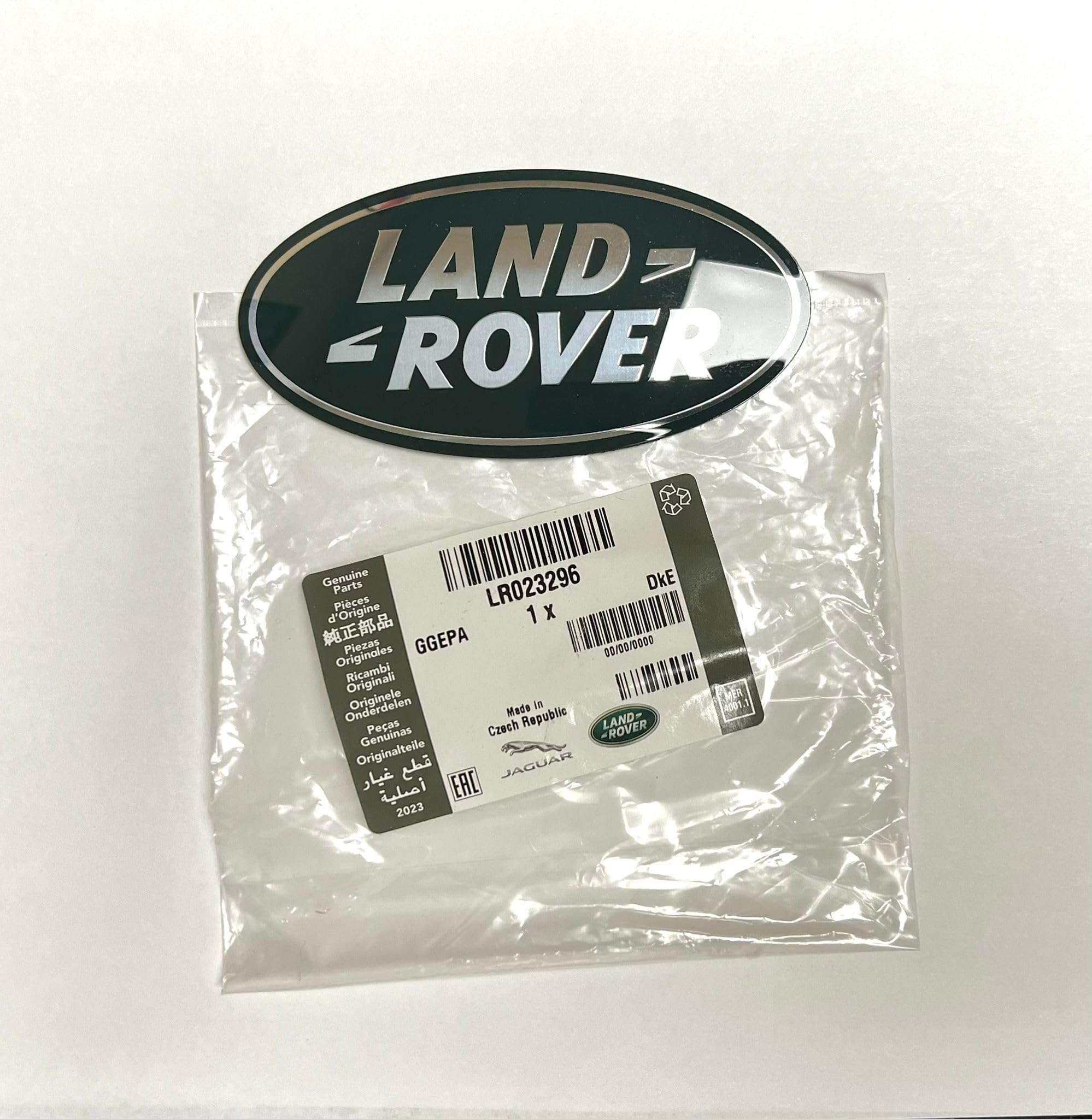 Front Logo Decal Emblem Badge LR4 LR023296 OEM