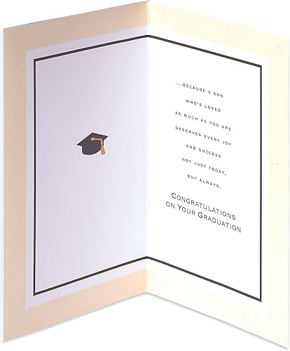 Miniatura 2 de American Greetings Tarjeta de graduación para hijo (merece toda alegría y éxito)