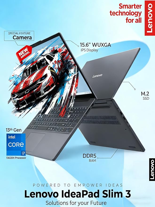 Lenovo IdeaPad 15.3", Intel Core i7-13620H, 16GB RAM, 512GB SSD, Windows 11 miniatura 3