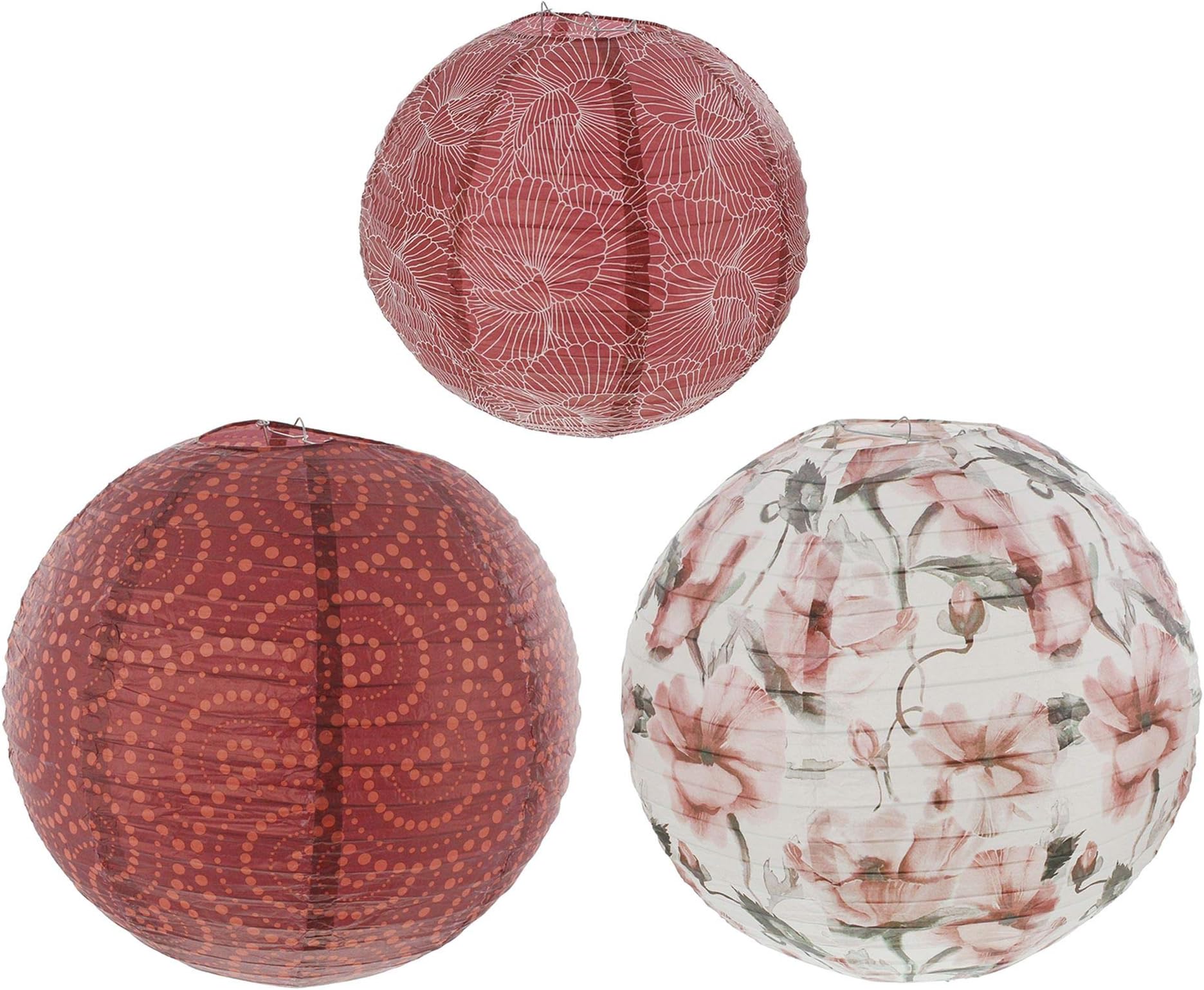 FRANK FLECHTWAREN Lantern flower in a set of 3