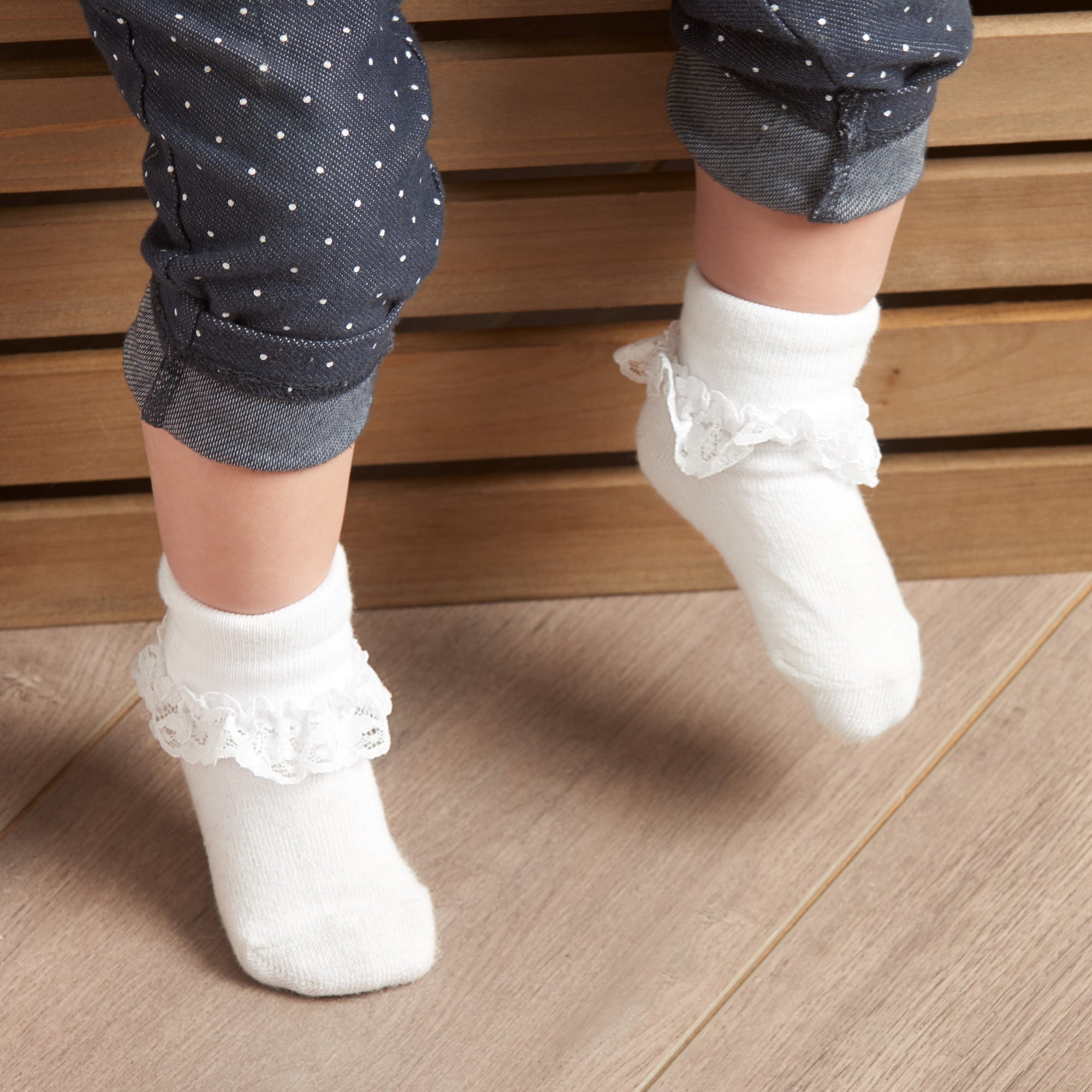 Carter's Girl Folded Cuff (3 Pack), Ruffle Trim-White, Black, Pink, 0-3 Months