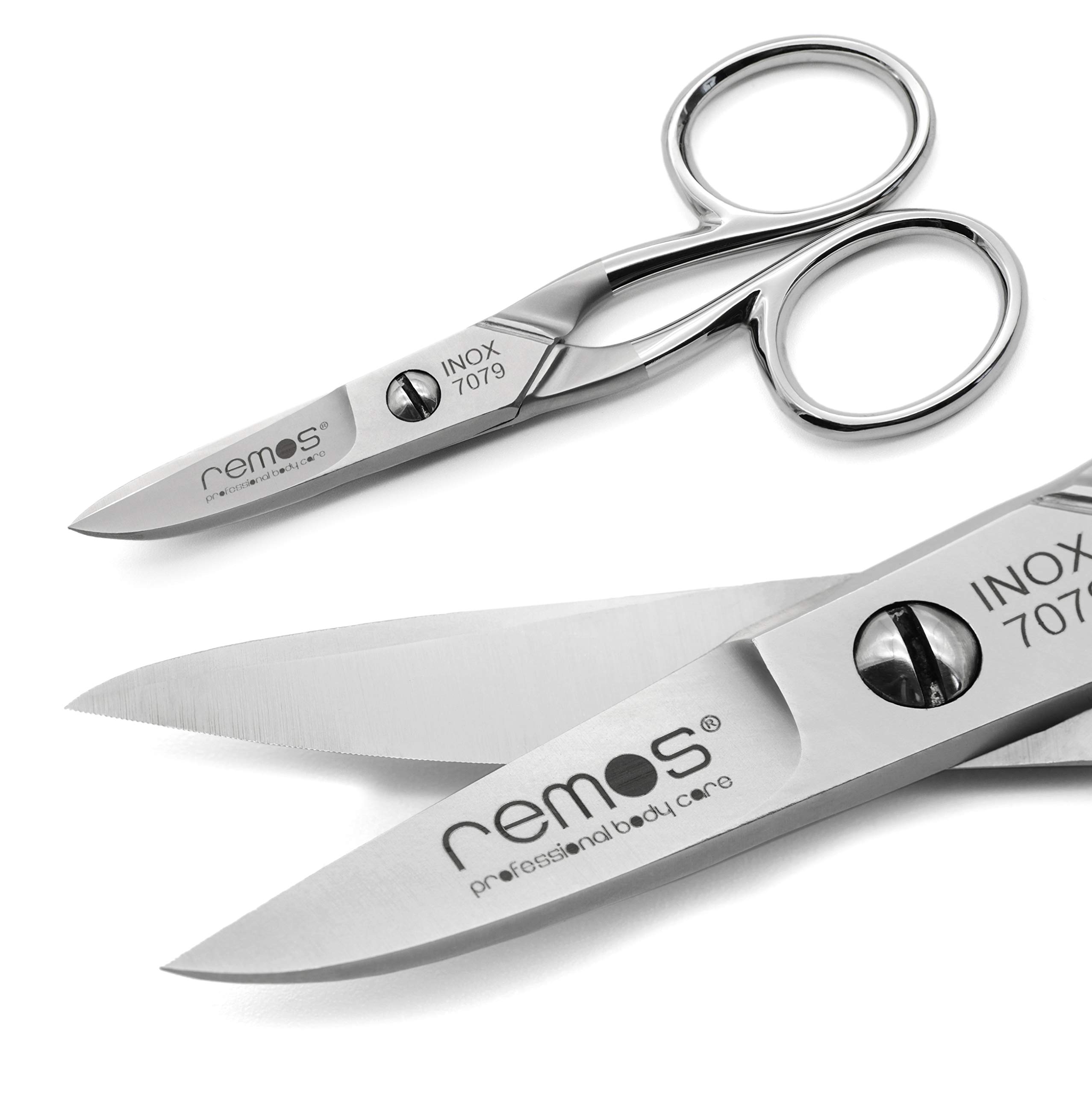 Remos Ciseaux à ongles en acier inoxydable denté coupe les ongles forts et les ongles d'orteil