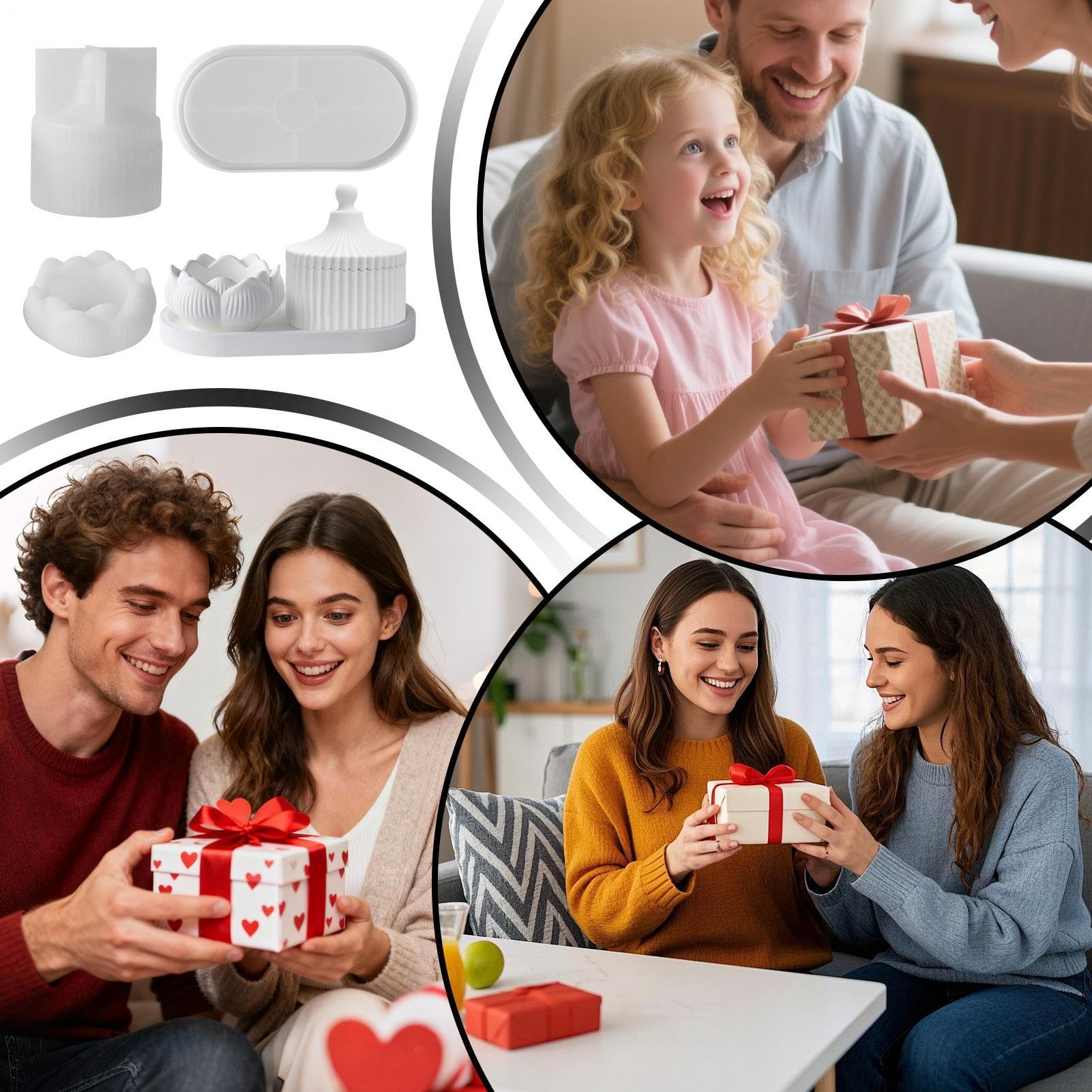 Formy żywiczne łatwe uwalnianie wielokrotnego użytku odlew DIY dekoracyjne