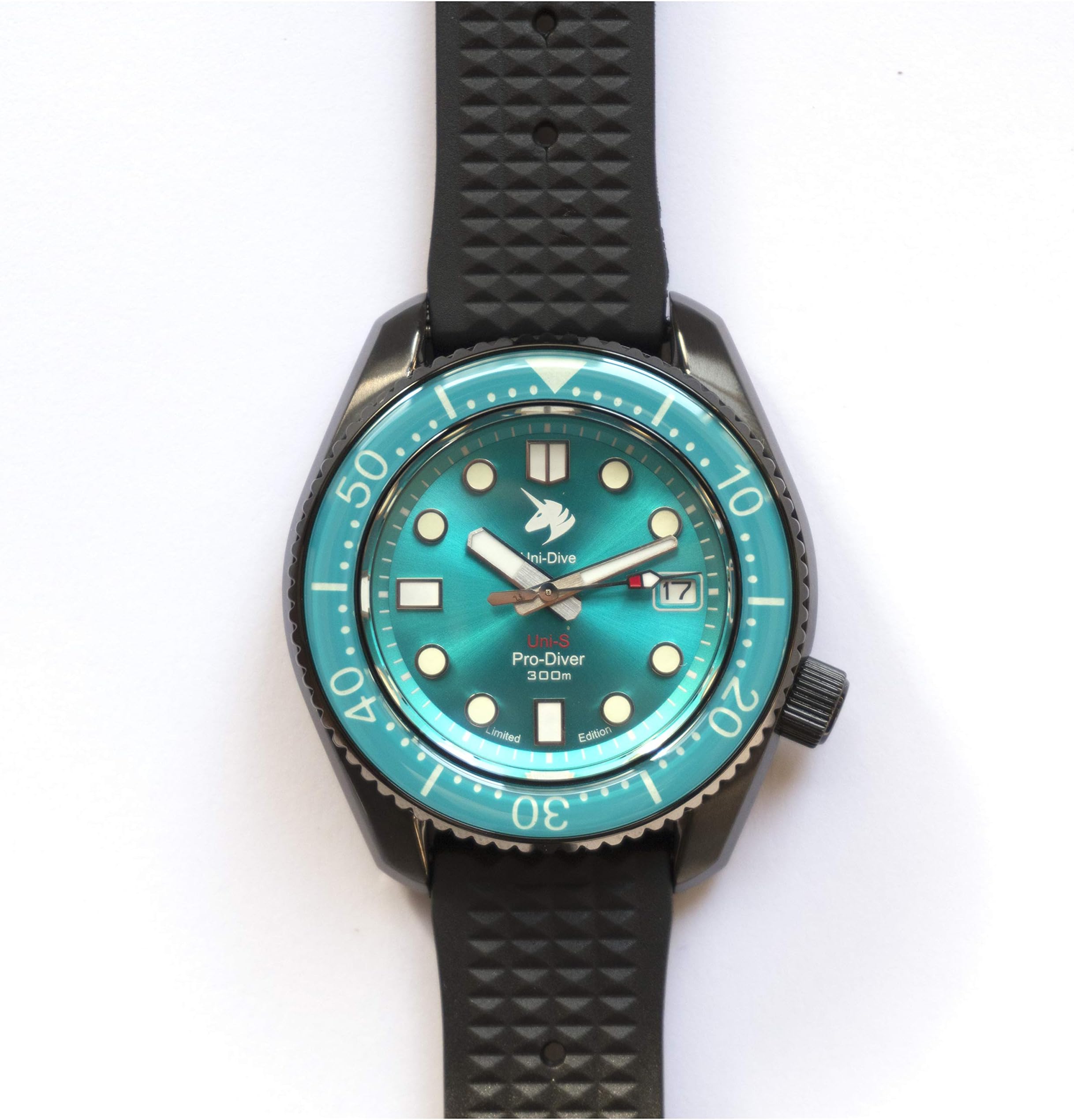 HEIMDALLR Proxima Men's Automatic Stainless Steel Diving Watch NH35 Green dail