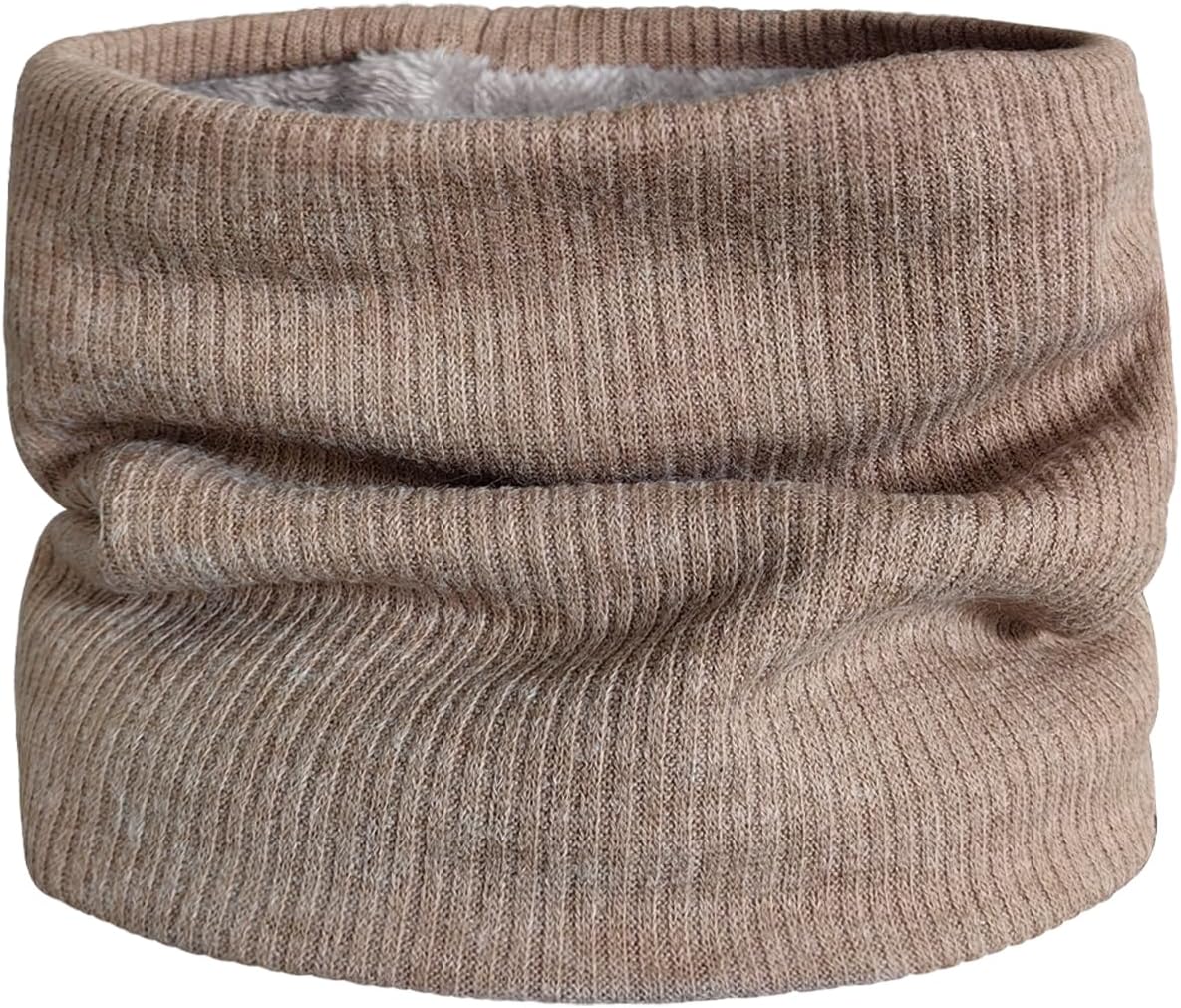 Winter Fleece Neck Warmer for Men & Women, Thick & Windproof Fleece Neck Gaiter for Cold Weather Face Cover U-SY-N2W