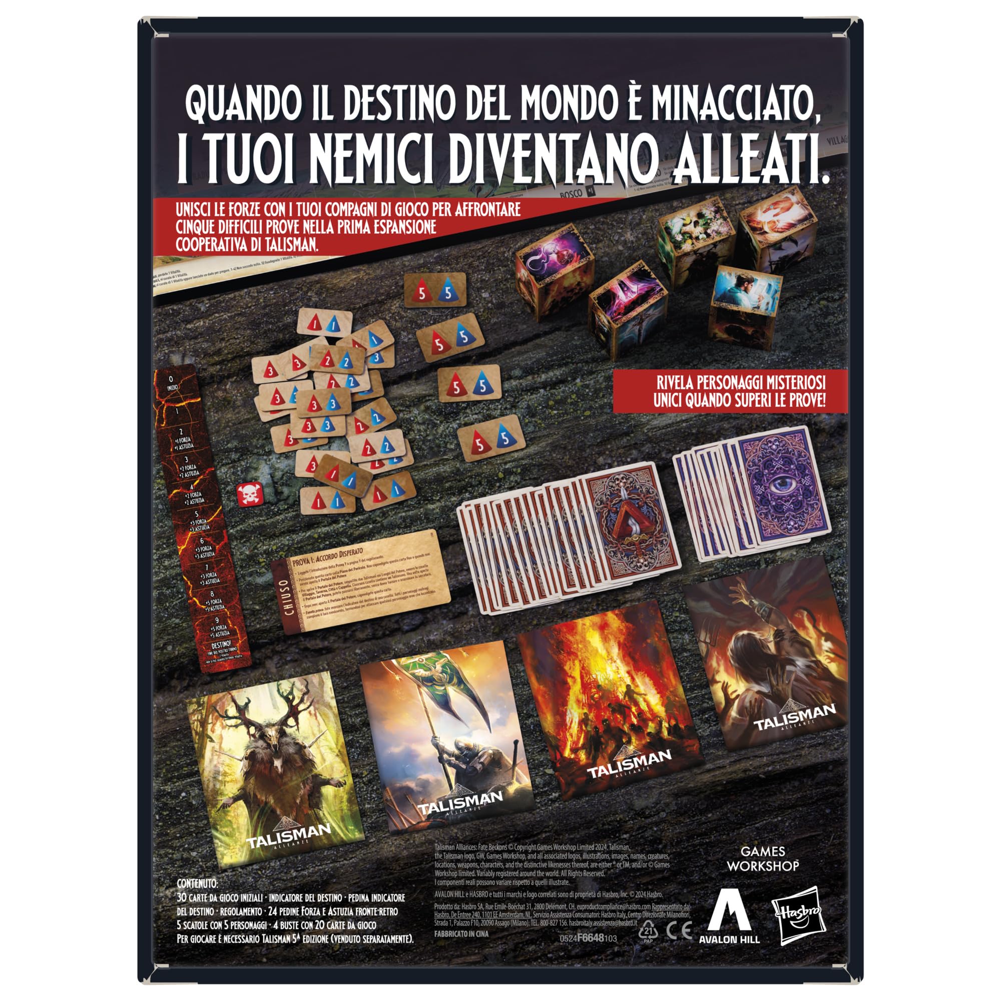 Gioco da tavolo Talisman Alleanze: Il Richiamo del Destino, espansione di Talisman (per giocare è necessario Talisman 5ª edizione) - Versione italiana