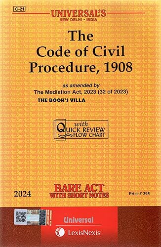The Code Of Civil Procedure, 1908 Bare Act - Latest 2024 EDITION Universal's