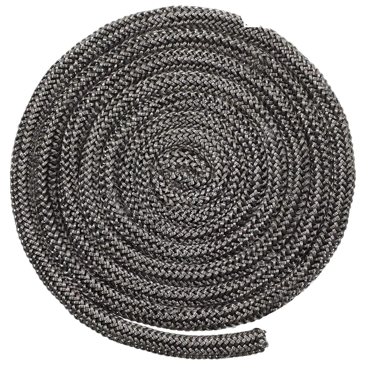 Guarnizione Porta Guarnizione in corda in fibra di vetro 18/20 mm, lunghezza 2 m | Parti della porta del bruciatore di legna Stufe for stufe resistenti alla temperatura(20mm)