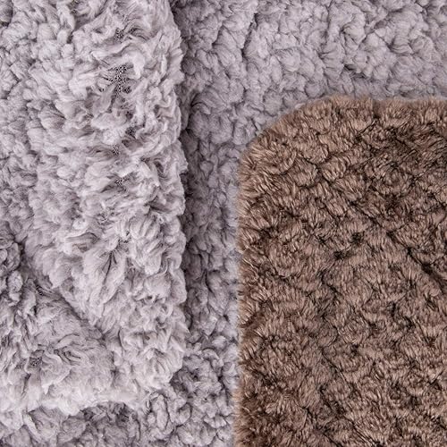 Miniatura 171 de Manta o manta mullida para bebé niña o niño, suave cálido y acogedor polar coral para bebé, bebé o recién nacido, manta de recepción para cuna, Blue